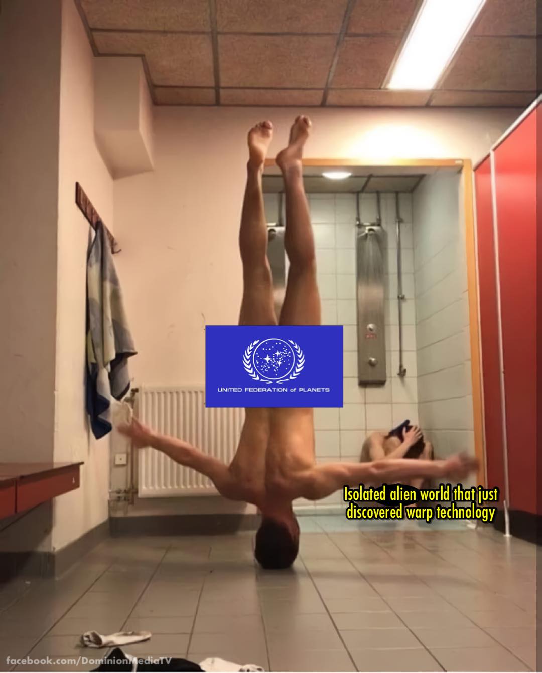 This meme is a humorous image of a person doing a yoga pose with their legs in the air, but with their body in a strange and awkward position. The text "I'm not saying I'm a 7/10 at yoga, but I can do this" is written above the image, implying that the person is trying to be humble but is actually quite proud of their yoga skills. However, the image is actually a Star Trek parody, with a caption "I'm not saying I'm a 7/10 at yoga, but I can do this" rewritten to "I'm not saying I'm a 7/10 at warp speed, but I can do this" with the image of a person in a yoga pose replaced with a Starfleet officer in a spaceship cockpit.